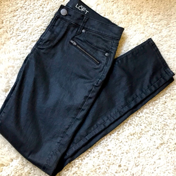 Ann Taylor Lift Black Skinny Jeans Sz 27/4 - Picture 5 of 6